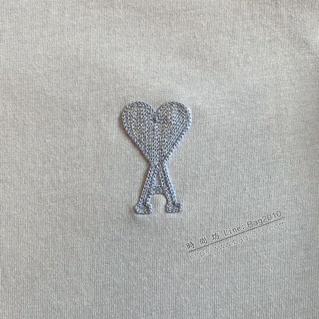 Ami專櫃2023SS新款刺繡T恤 男女同款 tzy2658